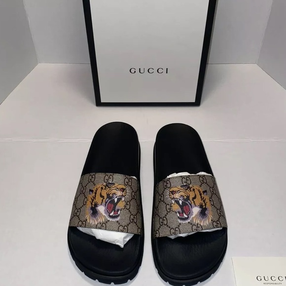 gucci gg supreme slide
